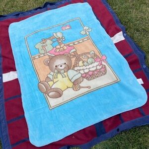 Koyo Blanket Teddy bear collection blue thick baby fleece bear dressup warm cozy